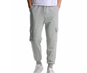 Men's Casual Gym Jogger Athletic Sports Sweatpants (Color: Gray)
